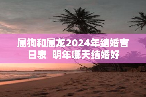 属狗和属龙2025年结婚吉日表 明年哪天结婚好