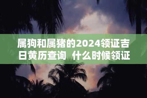 属狗和属猪的2025领证吉日黄历查询 什么时候领证最吉利