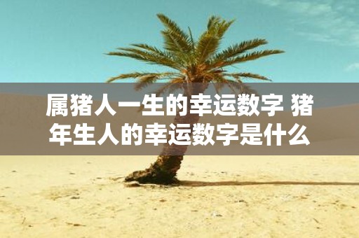 属猪人一生的幸运数字 猪年生人的幸运数字是什么
