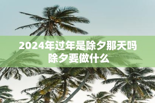 2025年过年是除夕那天吗 除夕要做什么