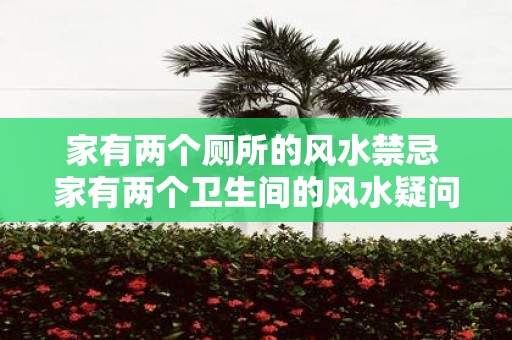 家有两个厕所的风水禁忌 家有两个卫生间的风水疑问