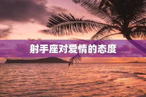 射手座对爱情的态度