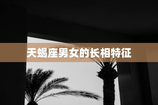 天蝎座男女的长相特征