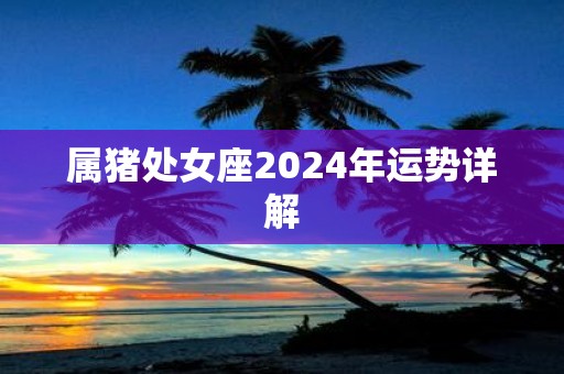 属猪处女座2025年运势详解