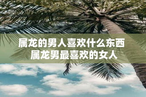 属龙的男人喜欢什么东西  属龙男最喜欢的女人
