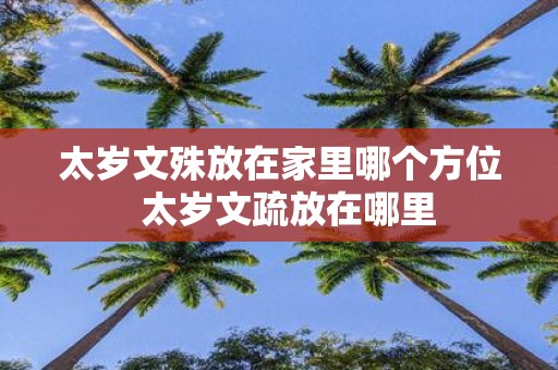 太岁文殊放在家里哪个方位 太岁文疏放在哪里