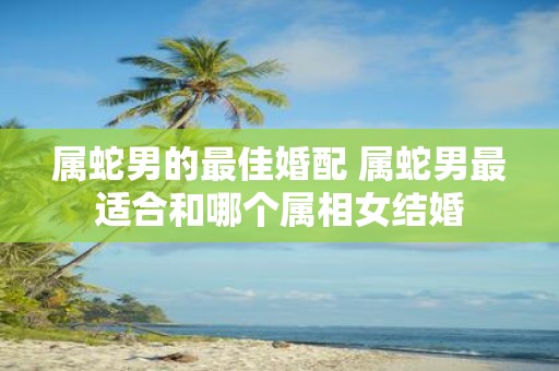 属蛇男的最佳婚配 属蛇男最适合和哪个属相女结婚
