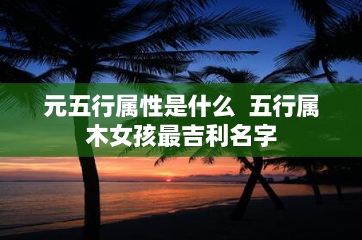 元五行属性是什么 五行属木女孩最吉利名字