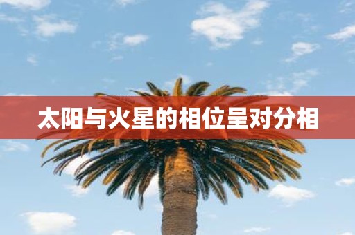 太阳与火星的相位呈对分相
