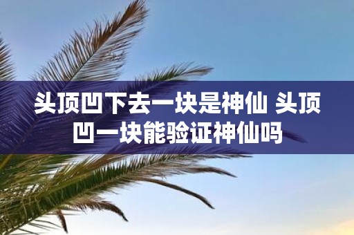 头顶凹下去一块是神仙 头顶凹一块能验证神仙吗