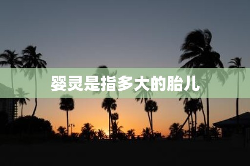 婴灵是指多大的胎儿
