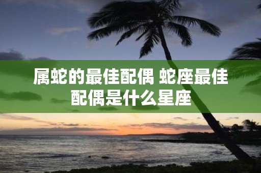 属蛇的最佳配偶 蛇座最佳配偶是什么星座