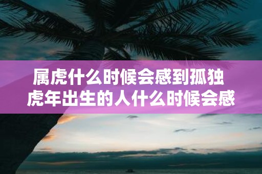 属虎什么时候会感到孤独 虎年出生的人什么时候会感到孤独