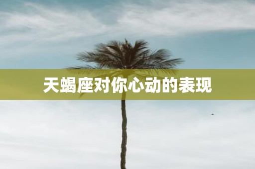 天蝎座对你心动的表现