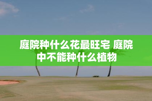 庭院种什么花最旺宅 庭院中不能种什么植物