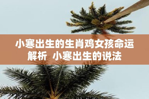 小寒出生的生肖鸡女孩命运解析 小寒出生的说法