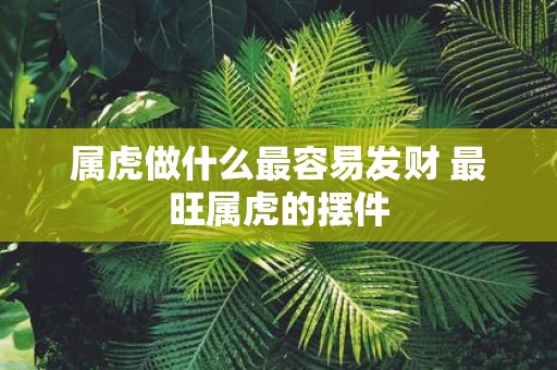 属虎做什么最容易发财 最旺属虎的摆件