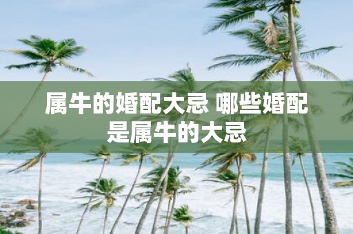 属牛的婚配大忌 哪些婚配是属牛的大忌