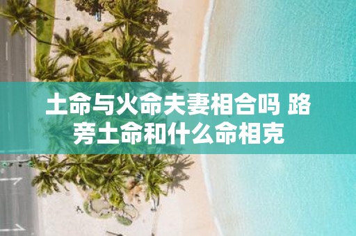 土命与火命夫妻相合吗 路旁土命和什么命相克