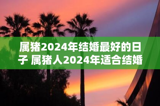 属猪2025年结婚最好的日子 属猪人2025年适合结婚吗