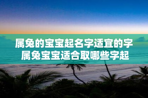 属兔的宝宝起名字适宜的字 属兔宝宝适合取哪些字起名
