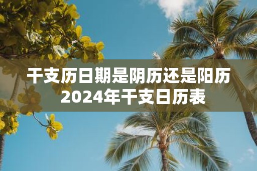 干支历日期是阴历还是阳历 2025年干支日历表
