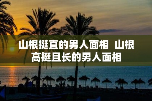 山根挺直的男人面相 山根高挺且长的男人面相