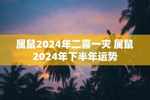 属鼠2025年二喜一灾 属鼠2025年下半年运势