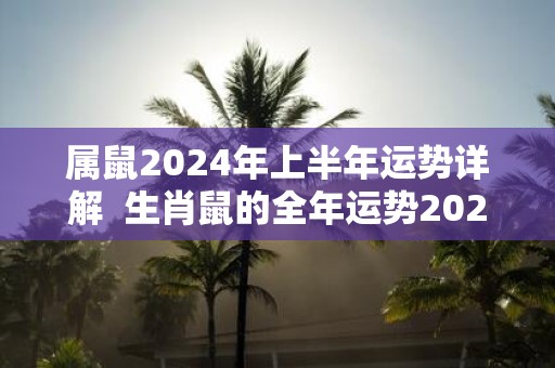 属鼠2025年上半年运势详解 生肖鼠的全年运势2025