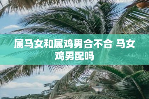 属马女和属鸡男合不合 马女鸡男配吗