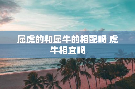 属虎的和属牛的相配吗 虎牛相宜吗