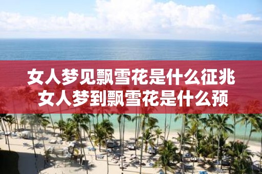 女人梦见飘雪花是什么征兆 女人梦到飘雪花是什么预兆