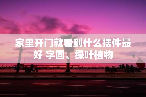 家里开门就看到什么摆件最好 字画、绿叶植物