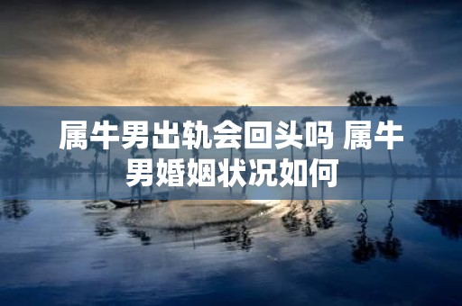 属牛男出轨会回头吗 属牛男婚姻状况如何