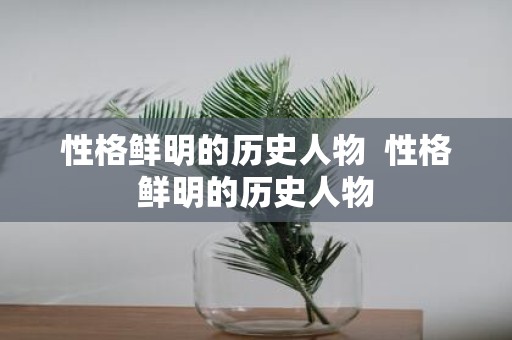 性格鲜明的历史人物 性格鲜明的历史人物