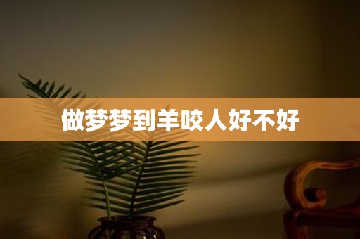 做梦梦到羊咬人好不好