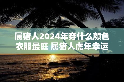 属猪人2025年穿什么颜色衣服最旺 属猪人虎年幸运色是什么