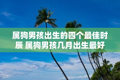 属狗男孩出生的四个最佳时辰 属狗男孩几月出生最好