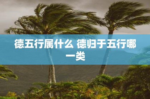 德五行属什么 德归于五行哪一类