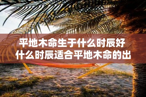 平地木命生于什么时辰好 什么时辰适合平地木命的出生