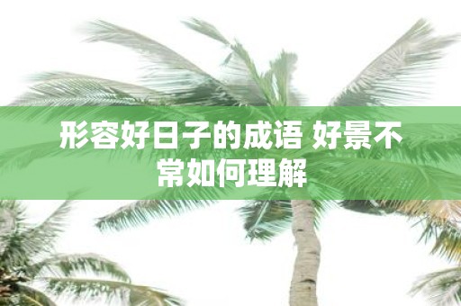 形容好日子的成语 好景不常如何理解