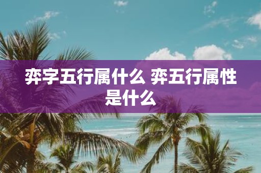 弈字五行属什么 弈五行属性是什么
