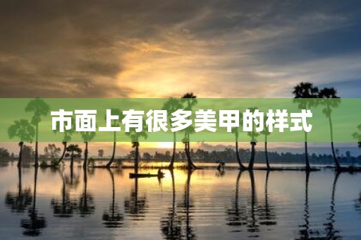 市面上有很多美甲的样式