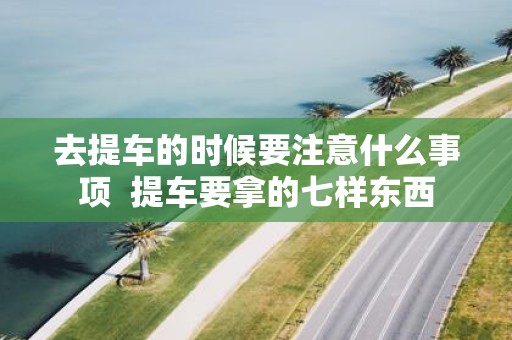 去提车的时候要注意什么事项 提车要拿的七样东西