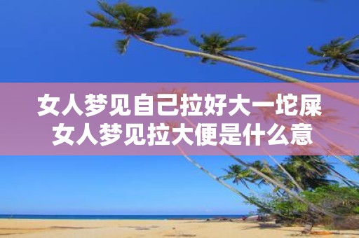 女人梦见自己拉好大一坨屎 女人梦见拉大便是什么意思