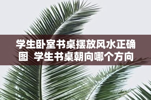 学生卧室书桌摆放风水正确图 学生书桌朝向哪个方向好