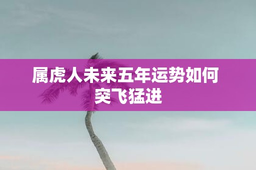 属虎人未来五年运势如何 突飞猛进