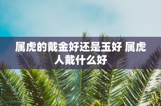 属虎的戴金好还是玉好 属虎人戴什么好