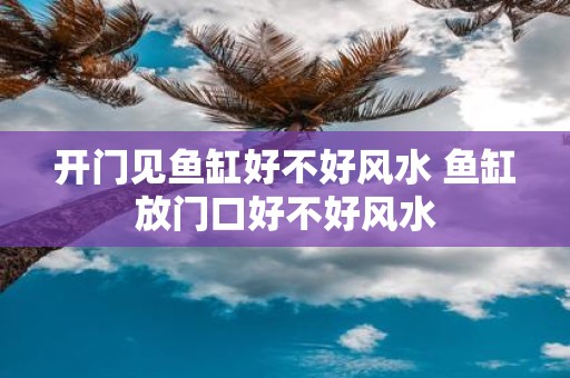 开门见鱼缸好不好风水 鱼缸放门口好不好风水