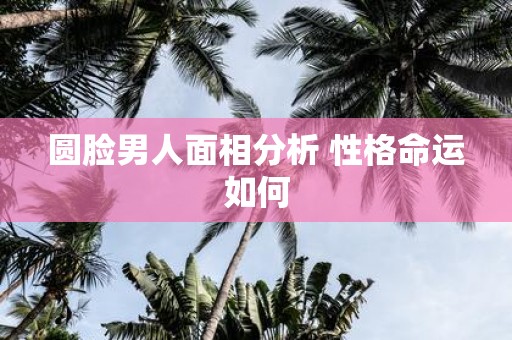 圆脸男人面相分析 性格命运如何